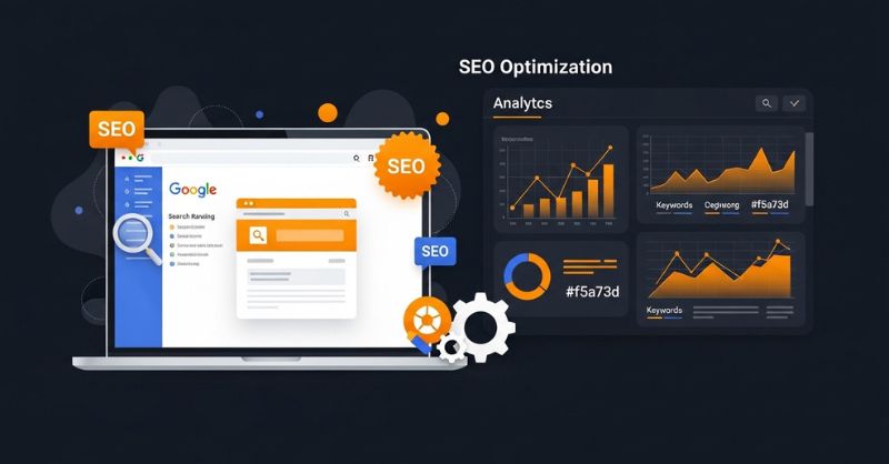 رسم بياني يوضح تحسين سرعة الموقع